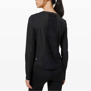 Lululemon Sheer Will long sleeve Camo sz 10